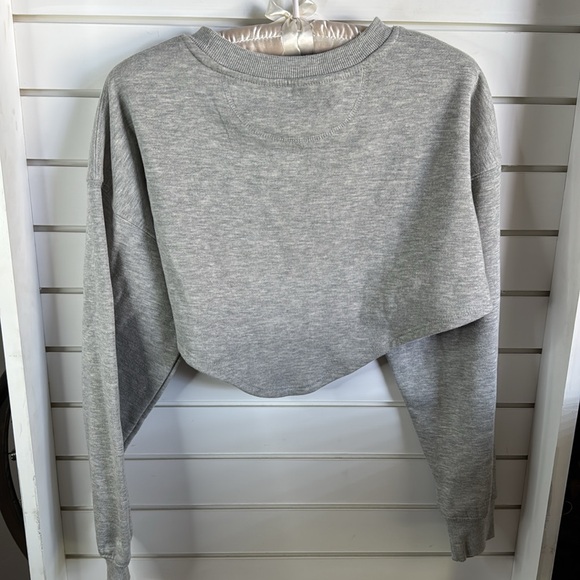 Harvard Gray Crop Sweatshirt - Picture 3 of 4